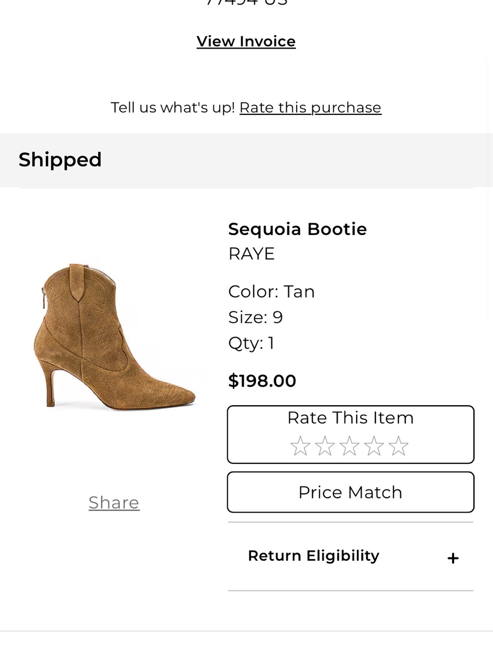 RAYE Sequoia Suede Ankle Bootie in Tan